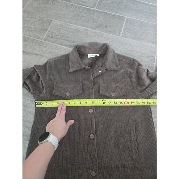 Women's For the‎ Republic Brown Corduroy Trucker Jacket Brown Size Medium - Picture 3 of 7